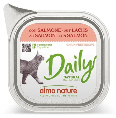 Image de Almo Nature Katze DAILY - Lachs - 100gx32 Schale