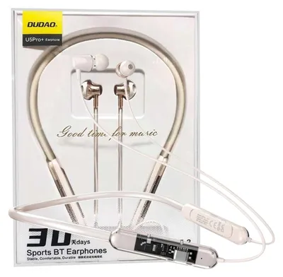 Obrázok produktu pre Bezdrôtové športové slúchadlá do uší Dudao Bluetooth 5.3 White