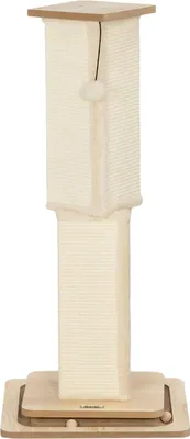Produktbild von 3-in-1 Kratzstamm, 87cm Kratzsäule, Sisal-Katzenkratzbaum mit Spielball, Kratzbaum für Katzen, Katzen Kratzmöbel, Indoor, Eiche