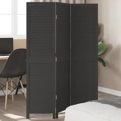 Imagen del producto de Divisor de ambientes de 3 piezas, color , fabricado en madera de paulownia