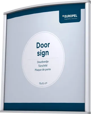 Produktbild von EUROPEL Türschild 150 x 150 mm silber