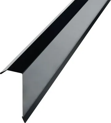 Produktbild von PRECIT Kantenwinkel für Trapezblech H12 Tiefschwarz RAL 9005 2000 mm x 40 mm x 100 mm (Materialstärke = 0,5 mm)