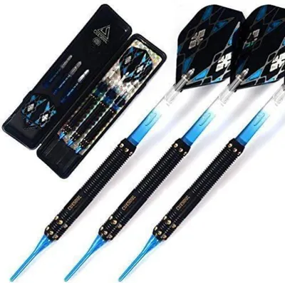 Produktbild von CUESOUL 18 Gramm Soft Tip Darts Set with Slim Case