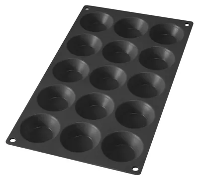 Produktbild von Lékué Tartelette-Backform, Silikon, schwarz, 15 Mulden