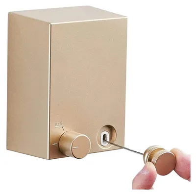 Produktbild von Einziehbare Wäscheleine, robuste Wäscheleine zum Trocknen von Wäsche - Wandmontierte Wäscheleine aus Edelstahl - Einfache Installation und unauffällig zu verstauen