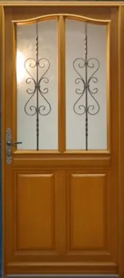 Image de Porte d'entree Bois vitree, Sandy (Sandrine), H215 x L90 p, droit
