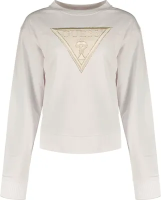 Produktbild von Guess Cn Lace Triangle Sweatshirt Weiß XL Frau Weiß XL