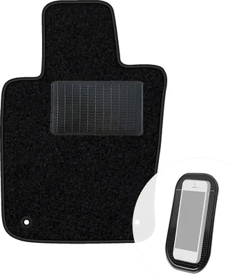 Produktbild von moto-MOLTICO Fahrer Fußmatte Auto Velours Fahrerseite Autoteppiche Schwarz Fahrermatte 1-teilig passend für Ferrari F355 1994-1999