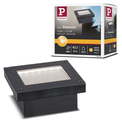 Imagen del producto de Paulmann - Lámpara LED solar para empotrar en el suelo, modelo Domenic