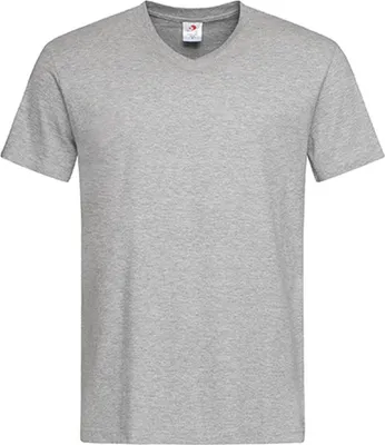 Immagine prodotto di Stedman ST2300 | Maglietta classica da uomo con scollo a V - Colore: Grigio Heather - Taglia: L