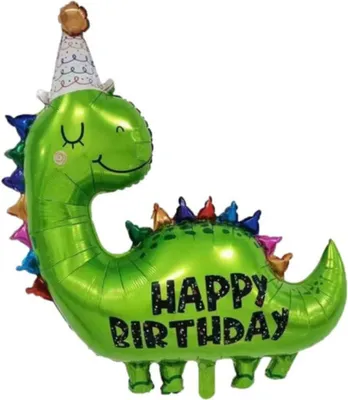Immagine prodotto di Palloncino a forma di dinosauro XXL, ideale per decorazioni a tema dinosauri