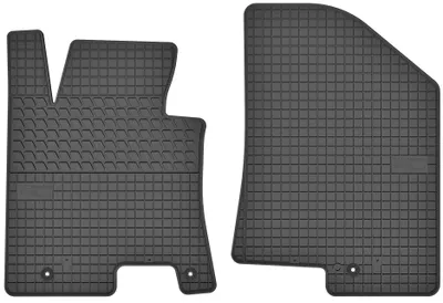 Image de Tapis avant en caoutchouc pour Kia / Hyundai Ceed II / i30 II 2012-2018 / 2012-2017 (à hayon/break/coupé) – 2 pièces, noirs, sur mesure