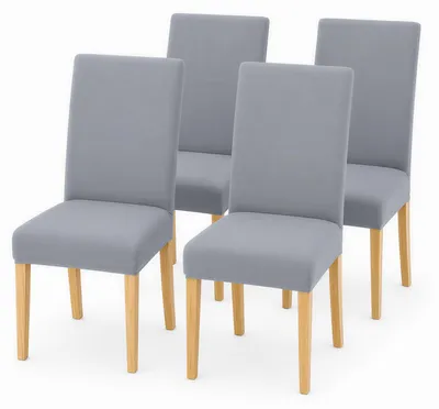 Stretch-Stuhlbezüge Set mit 4, elastisch, Universalgröße, waschbar