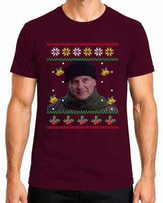 Immagine prodotto di Maglietta da uomo Harry Kevin Home Alone - Regalo di Natale Brutto Maglione di Natale, Borgogna, XXL