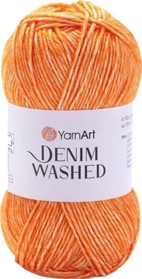 Produktbild von Yarn Art Denim Washed 902 Orange Strickgarn