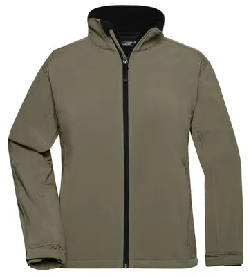 Produktbild von James and Nicholson - Softshelljacke für Damen LT2783 (XL) (Oliv)
