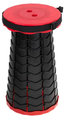 Productafbeelding van KIK KX4981 Telescopische opvouwbare stoel, zwart-rood