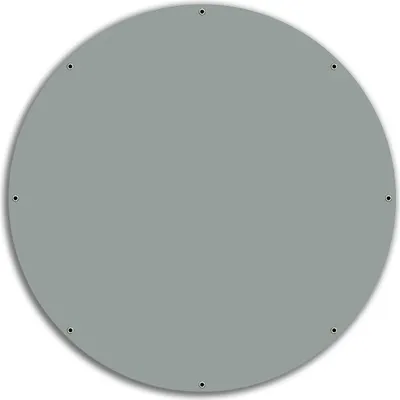 Produktbild von Wallario rundes Outdoor-Poster für Garten oder Balkon, Motiv Grau, 60 cm Durchmesser
