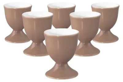 Produktbild von Seltmann Weiden Liberty Pure Colors Eierbecher ø 4,9 cm 6er Set - Cocoa Brown