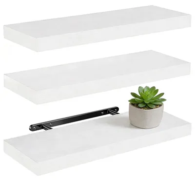 Image de Ensemble de 3 étagères murales pour la décoration et le rangement