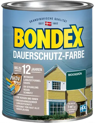 Produktbild von Bondex Dauerschutz-Holzfarbe 750 ml moosgrün