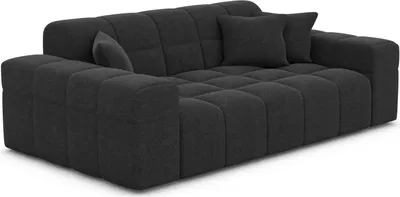 Produktbild von Strukturstoff 2-Sitzer Couch Nivara Schwarz