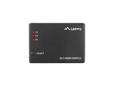 Immagine prodotto di LANBERG Switch Video 3xHDMI + Micro-USB-Port + Fernbedienung