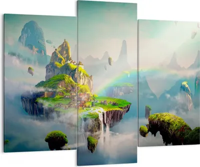 Produktbild von Bild auf Leinwand - Leinwandbild - Abstraktion Natur - 130x100cm - Wand Bild - Wanddeko - Leinwanddruck - Bilder - Kunstdruck - Wanddekoration - Leinwand bilder - Wandkunst - CB130x100-3469