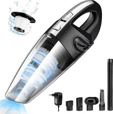 Produktbild von Staubsauger Kabellos, Handstaubsauger Akku, Autostaubsauger für Haus und Auto 120W, 2200mAh 6000PA