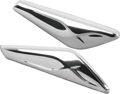 Produktbild von Vorderseite Spritzschutz Trim Finisher Chrom ABS | BMVV X3 X4 F25 F26 2015-2018 | 2 Stück Seitenventilationsverkleidungen