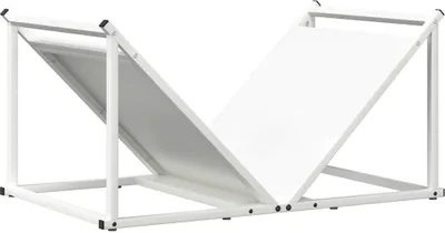 Immagine prodotto di Rastrelliera per Legna da Ardere Bianca 70x43x34,5 cm