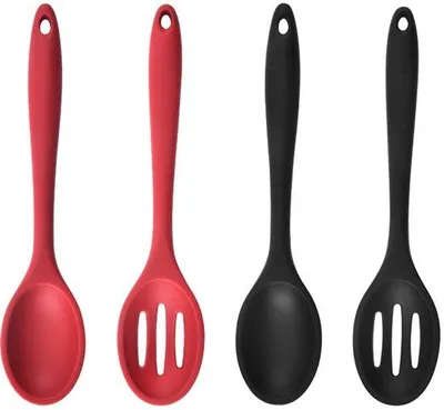 Produktbild von Silikon-Dinerlepel, 4-teilig, BPA-frei, hitzebeständig bis 240 °C, ideal für das Kochen