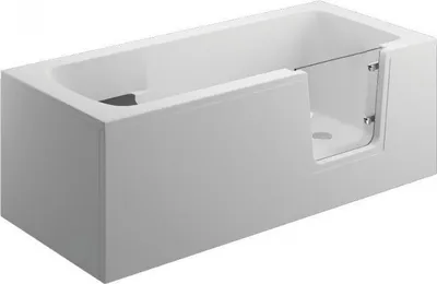Produktbild von Aqua For You | Badewanne - AVO Wanne - 150x75 cm - Weiß - Für Senioren - Mit Tür und - antibakterieller Beschichtung - mit weißes Gehäuse