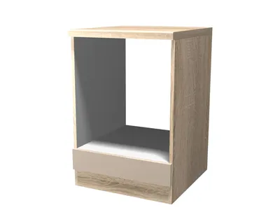 Produktbild von Herdumbauschrank - 60 cm breit - Kaschmir Glanz Sonoma Eiche – Neapel