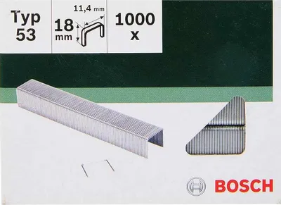 Produktbild von Bosch  Klammern Typ 53 - 11,4 x 0,74 x 18 mm 1000 Stk. 2609255824