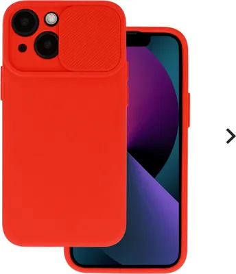 Zdjęcie produktu dla CamShield Silicone Cover Case Smukłe etui ochronne na telefon komórkowy z osłoną aparatu fotograficznego kompatybilne z Xiaomi Redmi 10 2022 Red