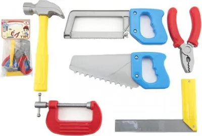 Obrázok produktu pre Plastová sada náradia 6ks v taške 16x30x5cm
