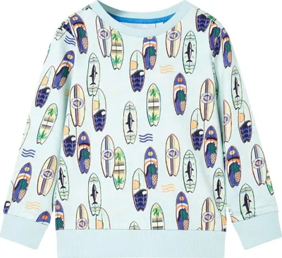 Produktbild von Kinder-Sweatshirt Hellblau Melange 116