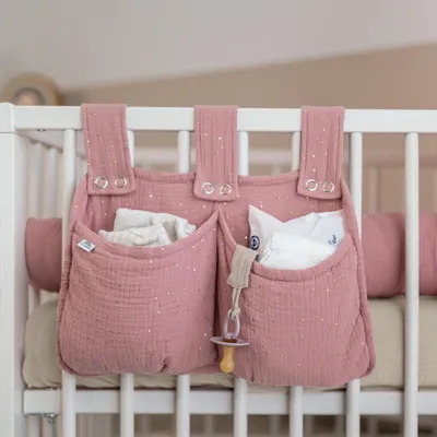 Produktbild von Bett-Organizer für Kinderbett - Tasche für Spielzeug & Bücher