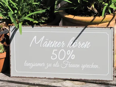 Immagine prodotto di Cartello in metallo in stile shabby chic "50 per cento