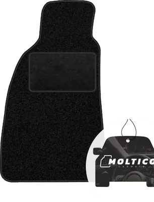 Produktbild von moto-MOLTICO Fahrer Fußmatte Auto Velours Fahrerseite Autoteppiche Schwarz Fahrermatte 1-teilig passend für Alfa Romeo GT, 147 2000-2010