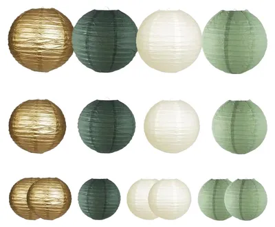 Productafbeelding van Omgoods - Set van 15 Papieren Lantaarns voor Decoratie