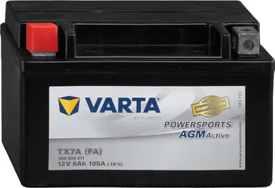 Produktbild von Varta Powersports AGM Motorradbatterie TX7A 12V 6Ah
