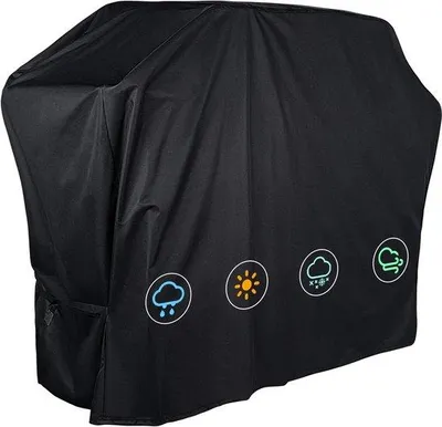Produktbild von Grillhaube für Gasgrill, wetterfest, schwarz, 147x61x122cm