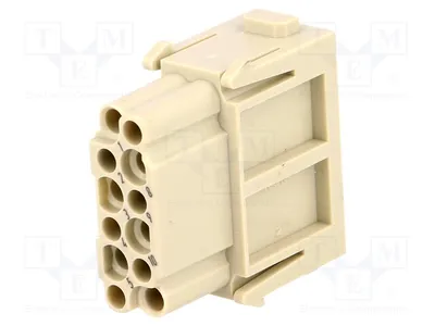 Immagine prodotto di 1 connettore: Modulo DD modulare, femmina, connettore PIN: 12, 10A, 09140123101, HARTING