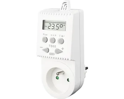 Obrázok produktu pre Zásuvka Elektrobock TS05 tepelne spínaná digitálna biela