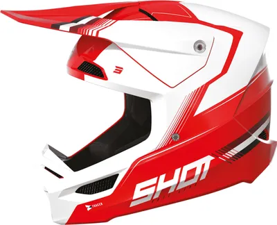 Immagine prodotto di Casco da motocross Shot Race Tracer, rosso/bianco, M (57/58)