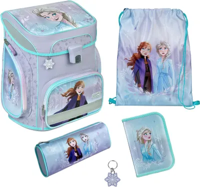 Zdjęcie produktu dla Scooli FRVX8255, Piórnik, Pencil pouch, Tornister szkolny, Torba sportowa, Dziewczyna, Plecak, 18 l, Kieszeń przednia, Kieszeń boczna, Niebieski, Liliowy