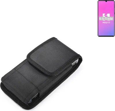 Produktbild von Holster Gürteltasche kompatibel mit Xiaomi Mi Note 10 Pro Holster Gürtel Tasche wasserabweisend Handy Hülle Schutz Hülle Outdoor schwarz K-S-Trade