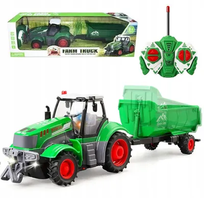 Image de Tracteur avec remorque, chargeur de batterie télécommandé 9877-14
